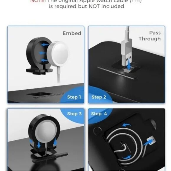 Seneo 2 In 1 Wireless Charging Stand For Apple Iphone & IWatch - Picture 4 of 10